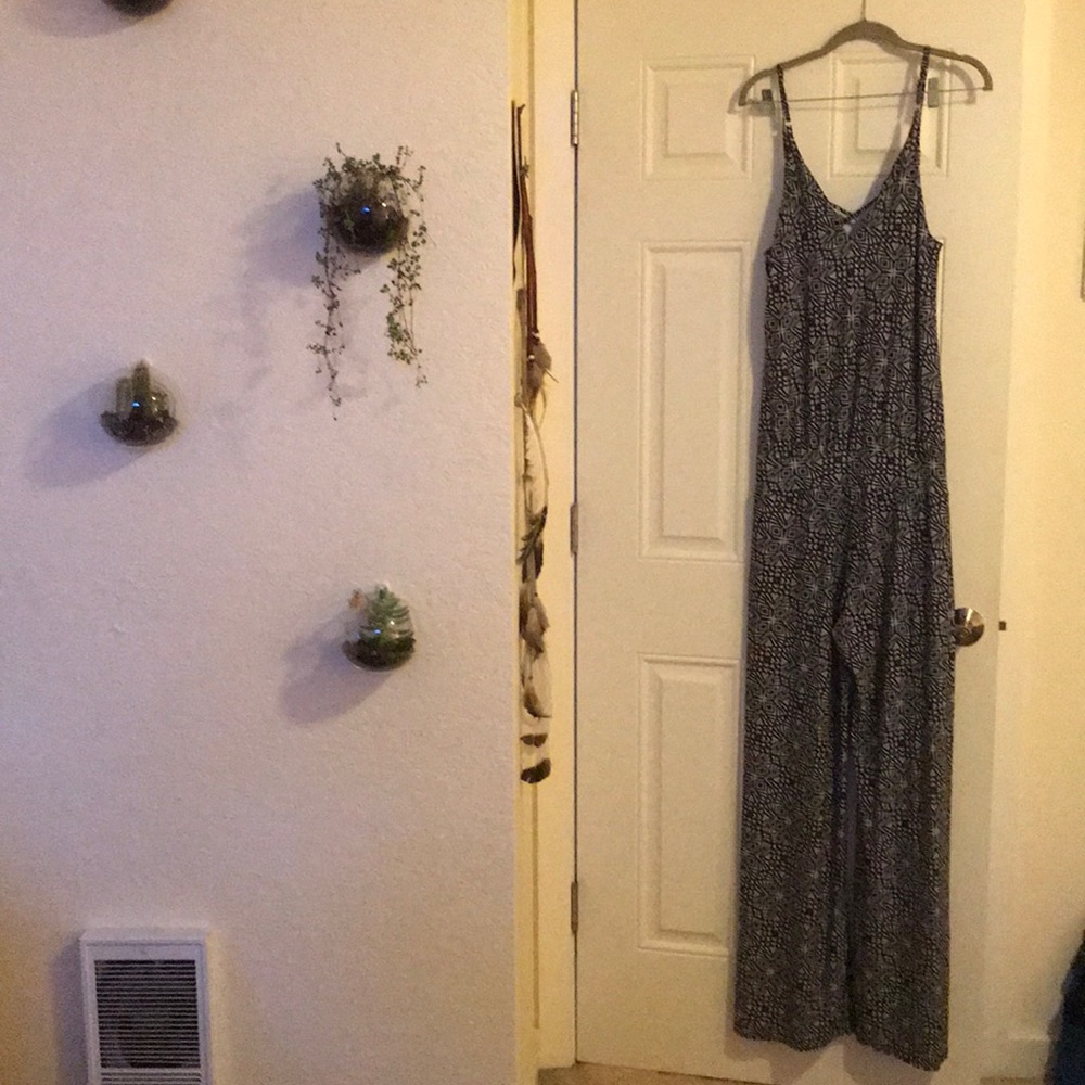 Black and white jumpsuit